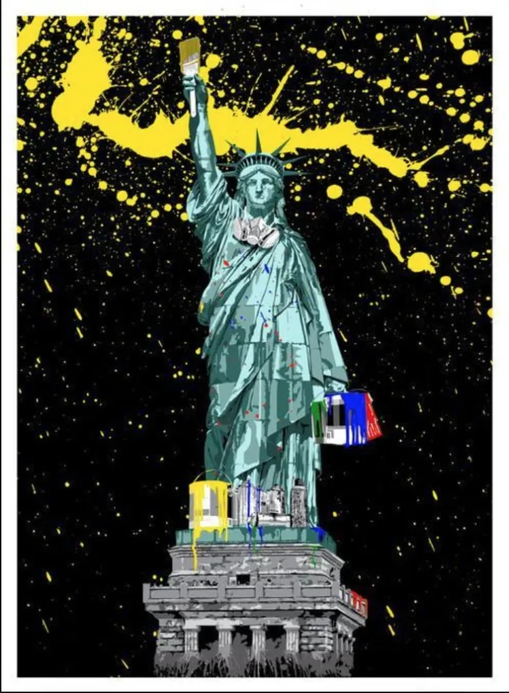 丝网印刷 Mr. Brainwash - Liberty