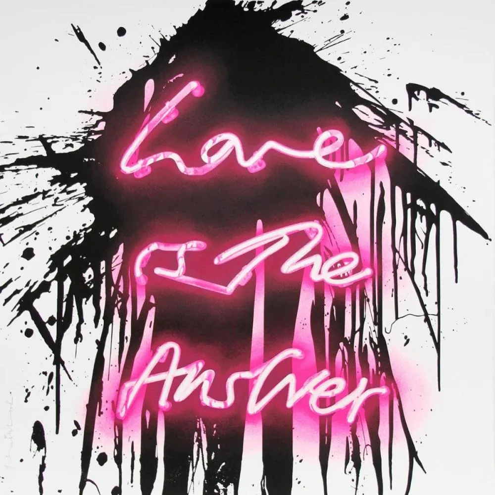 丝网印刷 Mr Brainwash - Love on