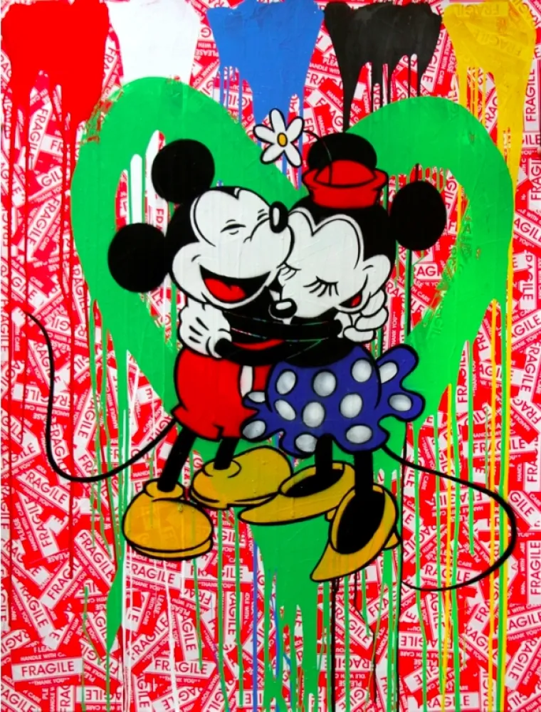 复数作品 Mr. Brainwash - Mickey & Minnie