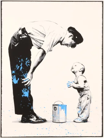 丝网印刷 Mr Brainwash - Not Guilty (Blue)