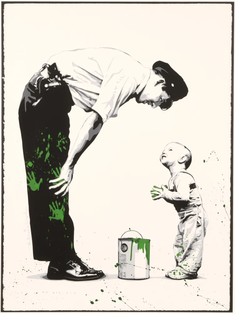 丝网印刷 Mr Brainwash - Not Guilty (Green)