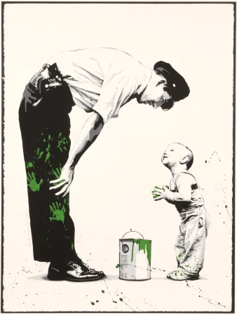 丝网印刷 Mr Brainwash - Not Guilty (Green)