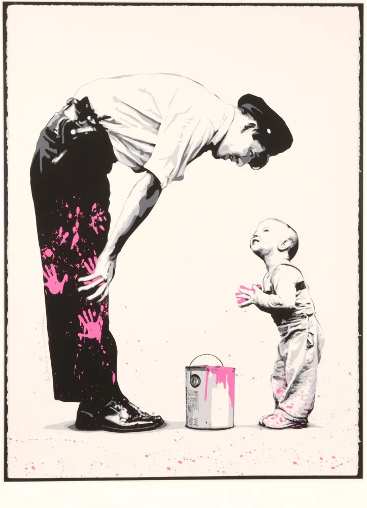 丝网印刷 Mr Brainwash - Not Guilty (Pink)