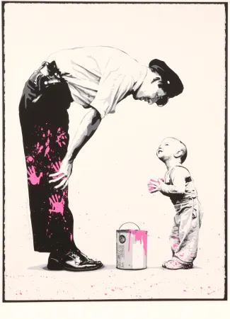 丝网印刷 Mr Brainwash - Not Guilty (Pink)