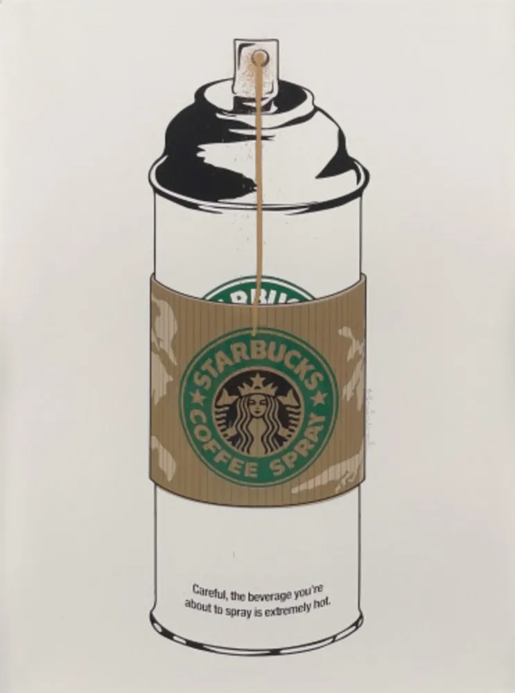 复数作品 Mr Brainwash - Starbucks Coffee Spray