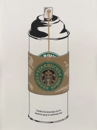 复数作品 Mr Brainwash - Starbucks Coffee Spray