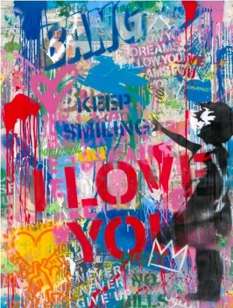 丝网印刷 Mr Brainwash - Street Wall, 2020 