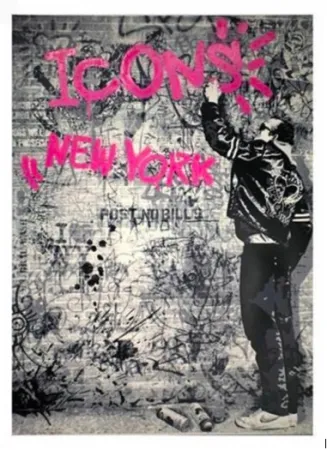 丝网印刷 Mr Brainwash - The Wall (Pink), 2012 
