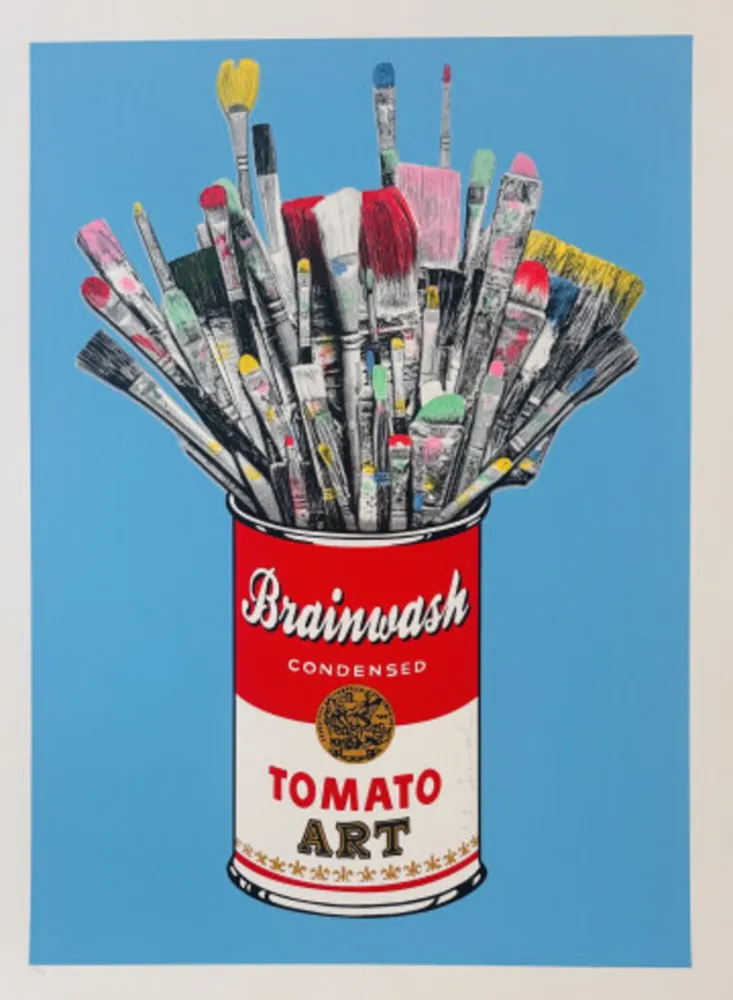 丝网印刷 Mr Brainwash - Tomato Pop (Blue)