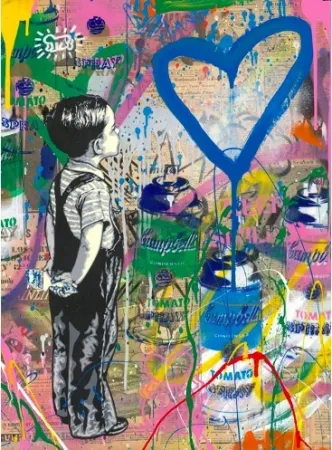 丝网印刷 Mr Brainwash - With All My Love, 2019 
