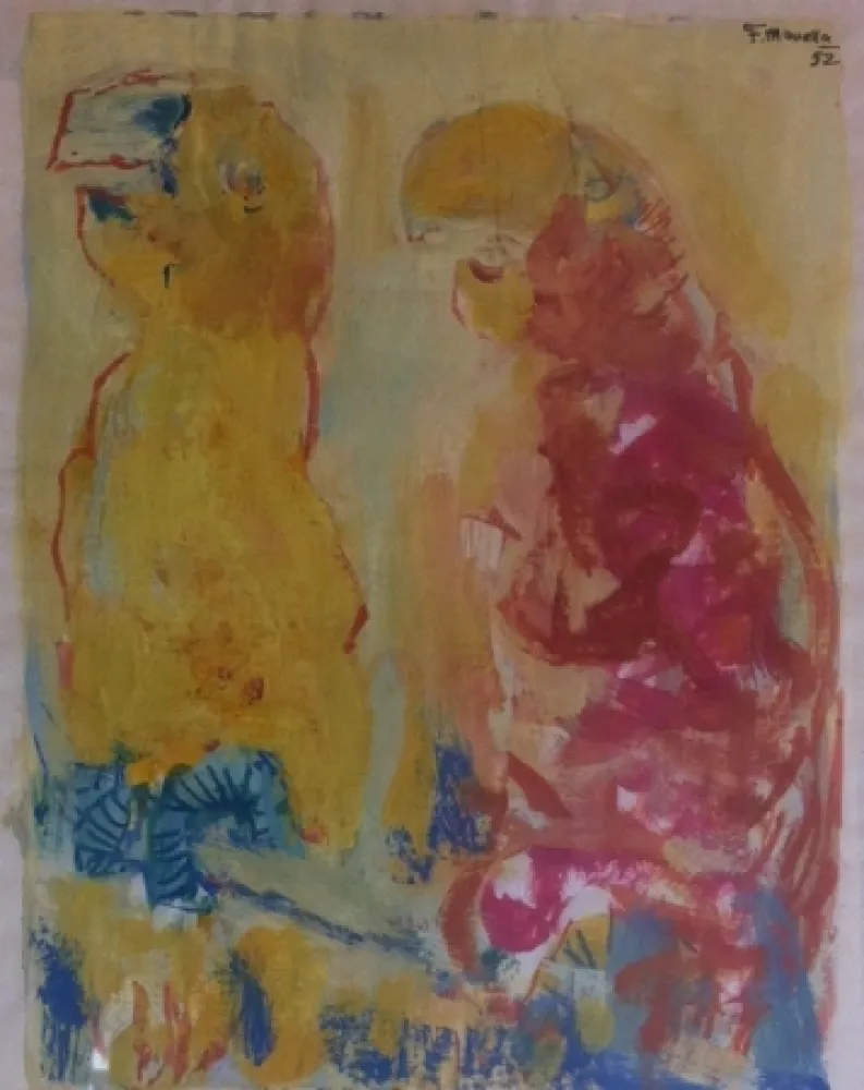 无技术 Mualla - Couple de perroquets