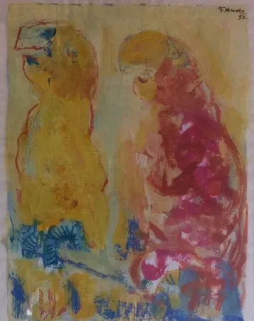 无技术 Mualla - Couple de perroquets