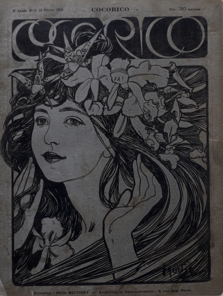 石版画 Mucha - Cocorico