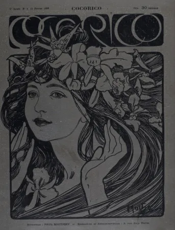 石版画 Mucha - Cocorico, 1899