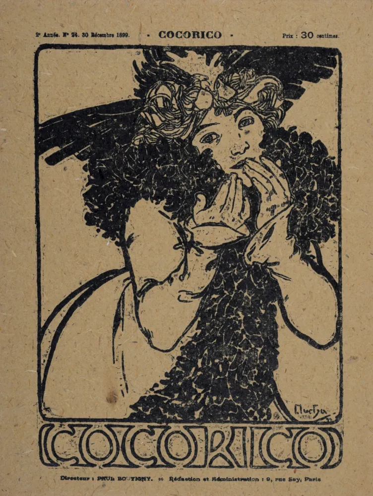 石版画 Mucha - Cocorico, 1899