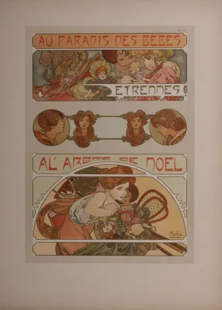 石版画 Mucha - Documents Décoratifs, 1902