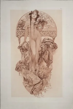 石版画 Mucha - Documents Décoratifs, 1902 - PLATE 6