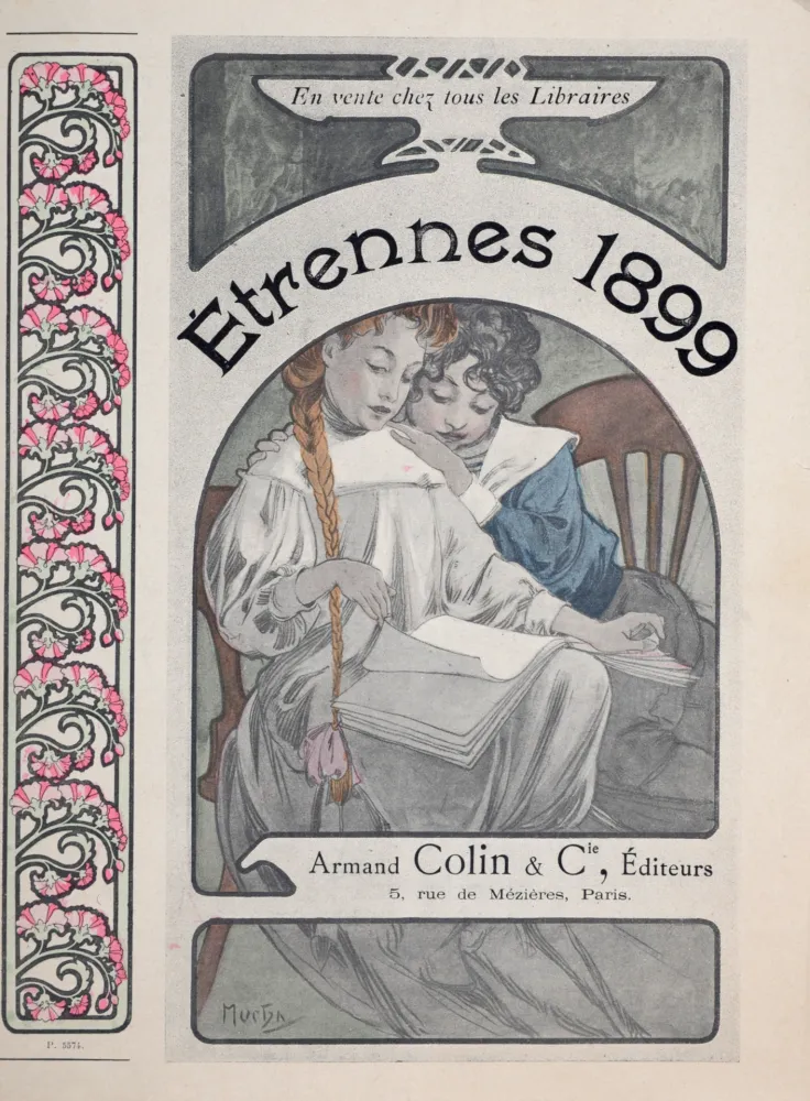 石版画 Mucha - Etrennes 1899, 1899