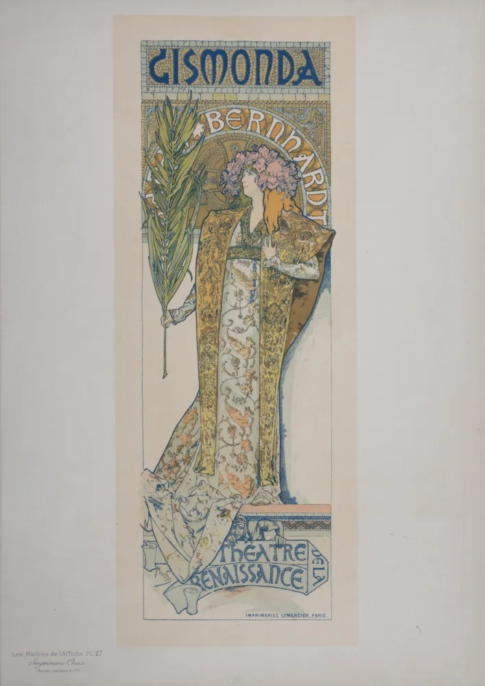 石版画 Mucha - Gismonda - Les Maitres de L’Affiche, 1896