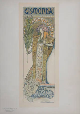 石版画 Mucha - Gismonda - Les Maitres de L’Affiche, 1896