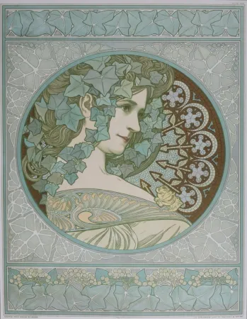 石版画 Mucha - Henrietta Crosman