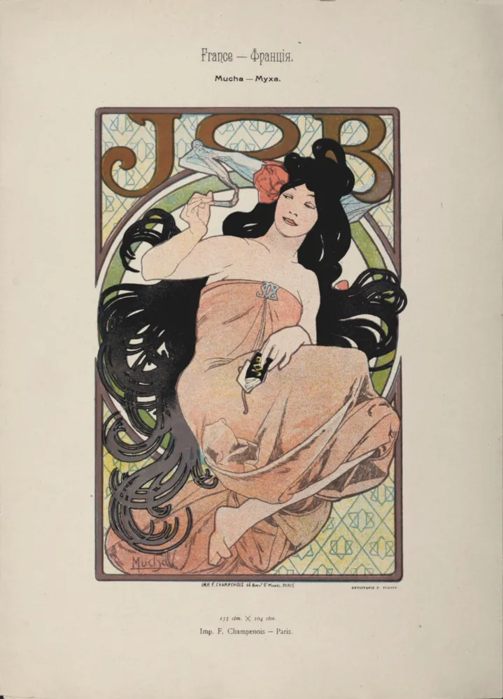 石版画 Mucha - Job, 1897 -  Scarce original lithograph!