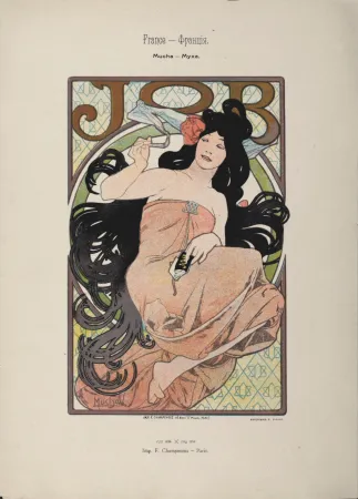 石版画 Mucha - Job, 1897 -  Scarce original lithograph!