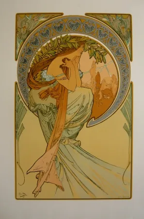 石版画 Mucha - Les quatre saisons 2