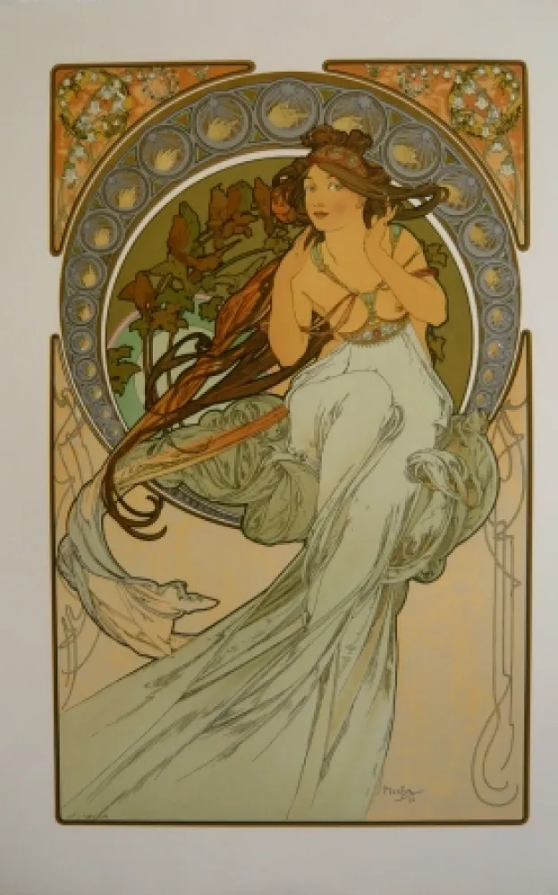 石版画 Mucha - Les quatre saisons 3