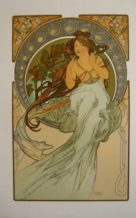 石版画 Mucha - Les quatre saisons 3