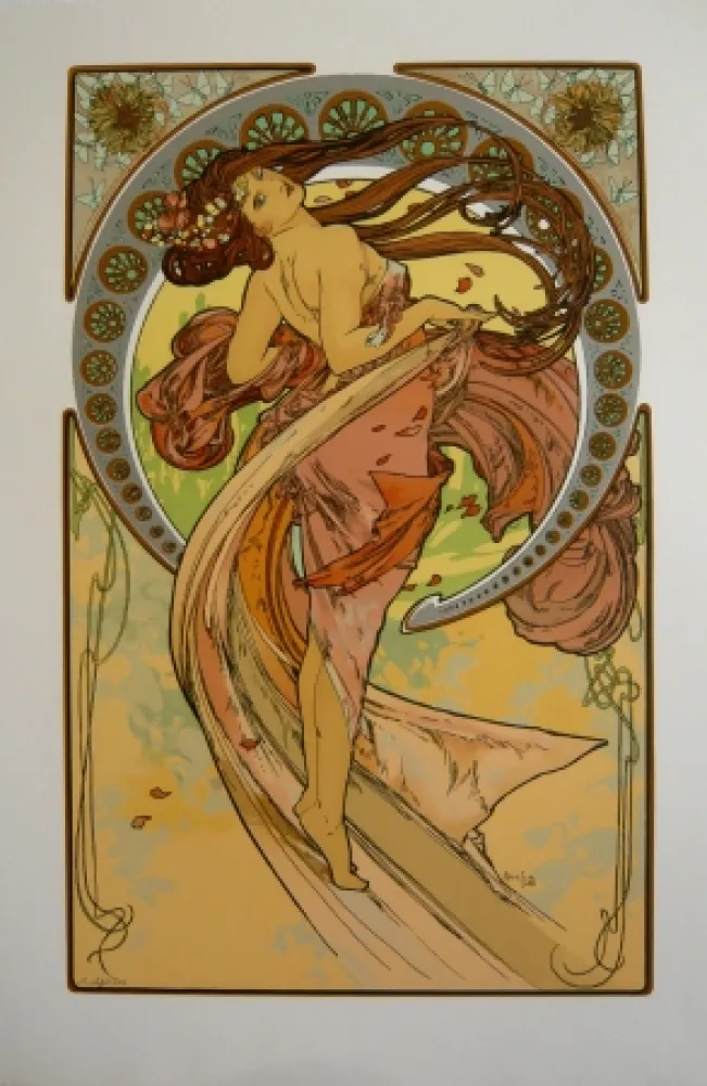 石版画 Mucha - Les quatre saisons 4
