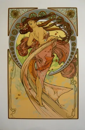 石版画 Mucha - Les quatre saisons 4