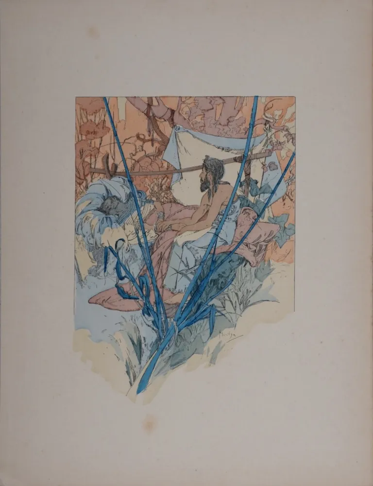 石版画 Mucha - Rama, Poème dramatique en trois Actes