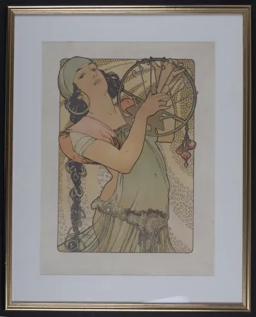 石版画 Mucha - Salome, C. 1897 - Framed