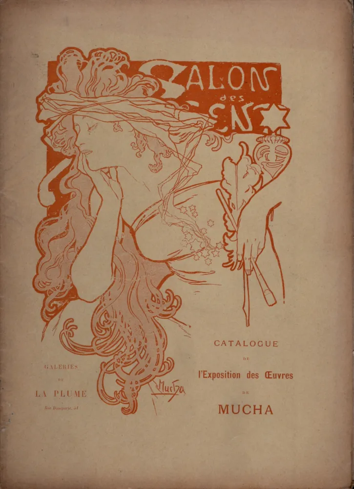 插图书 Mucha - Salon des Cent, Exposition de l'œuvre de A. Mucha, 1897