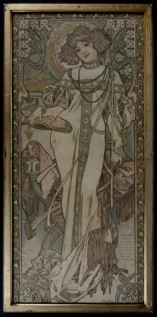 石版画 Mucha - The Seasons : Autumn, 1900