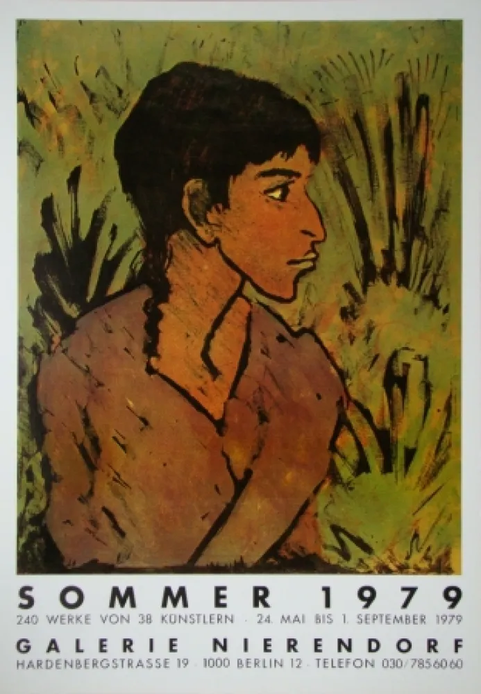 海报 Mueller - Portrait einer Zigeunerin