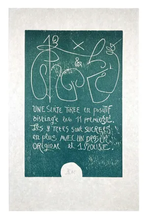 木刻 Müller - 13 FOIS ELLE ET MOI - COLOPHON I