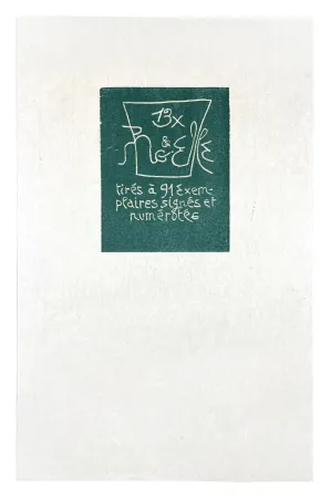 木刻 Müller - 13 FOIS ELLE ET MOI - COLOPHON II