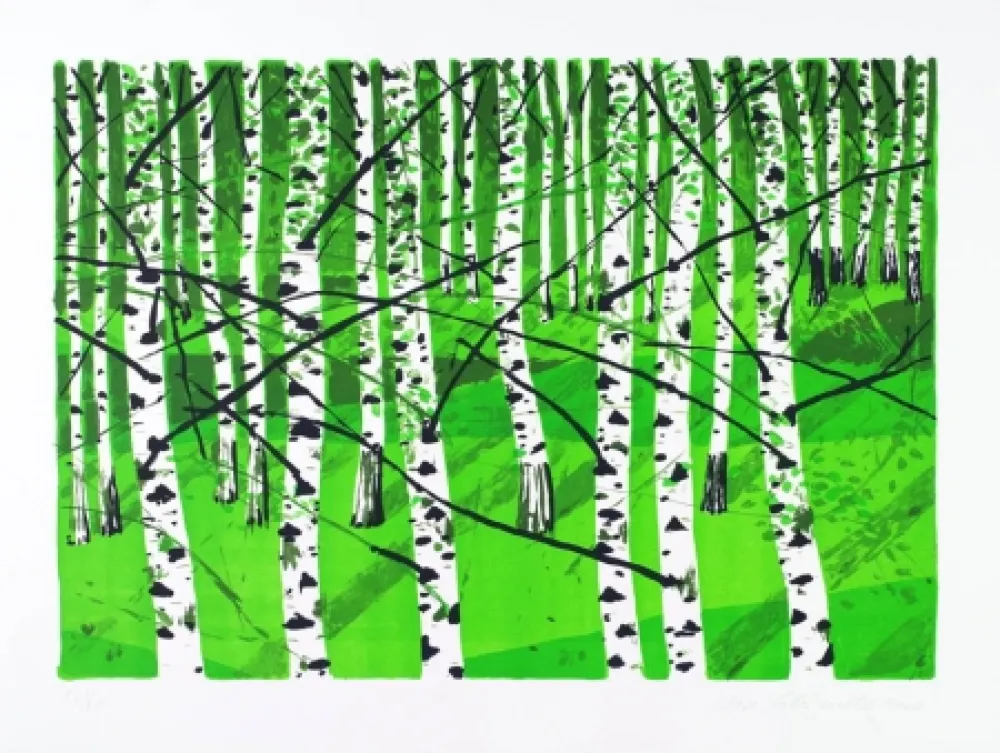 石版画 Muller - Birkenwäldchen