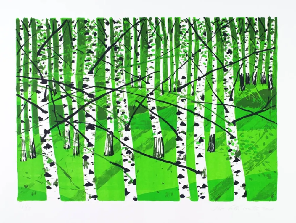 石版画 Muller - Birkenwa?ldchen