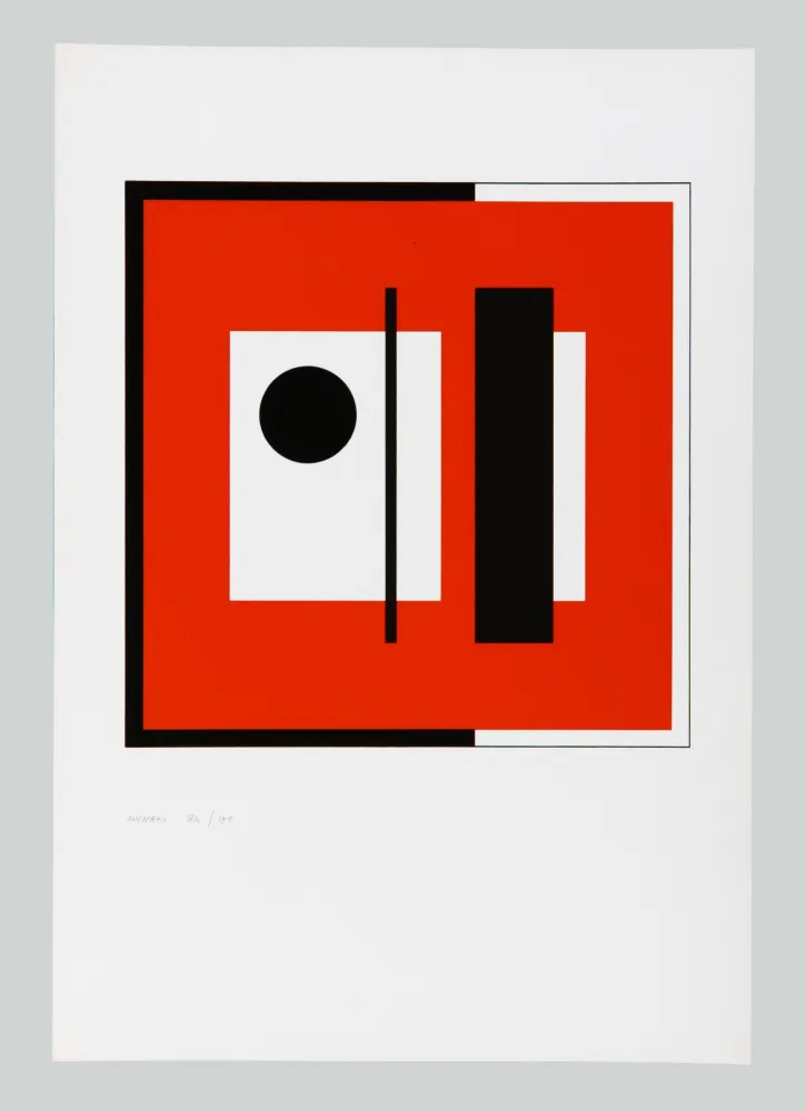 丝网印刷 Munari - Anche la cornice