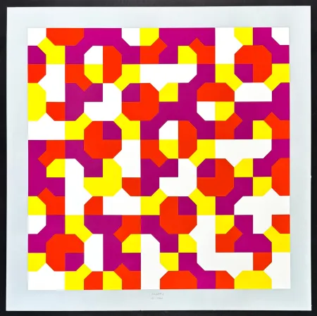 丝网印刷 Munari - Bruno Munari (1907–1998) – Peano Curves – Screen print on Fabriano paper – 1991