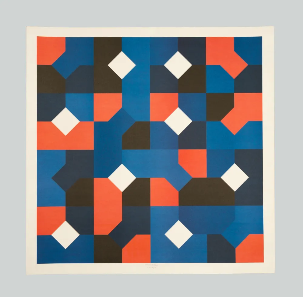 石版画 Munari - Curve di Peano