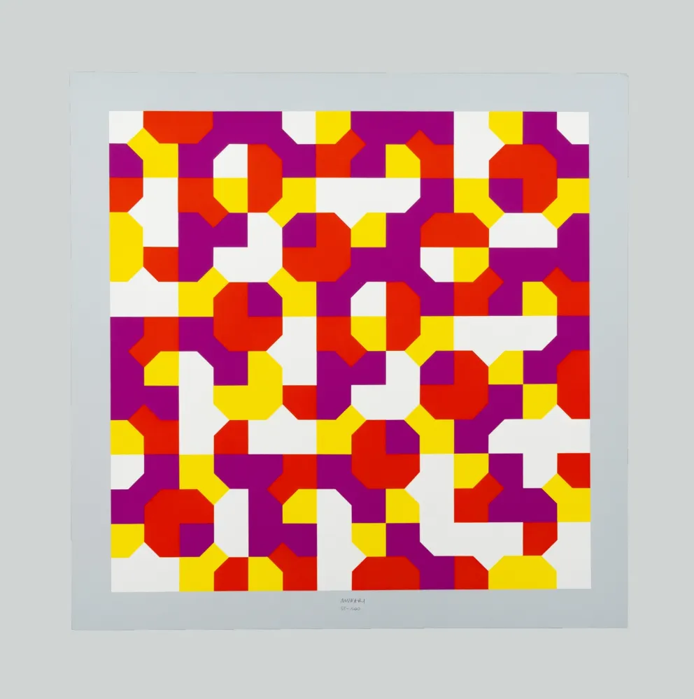 丝网印刷 Munari - Curve di Peano