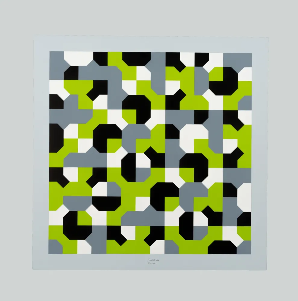 丝网印刷 Munari - Curve di Peano