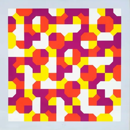 丝网印刷 Munari - Curve di Peano