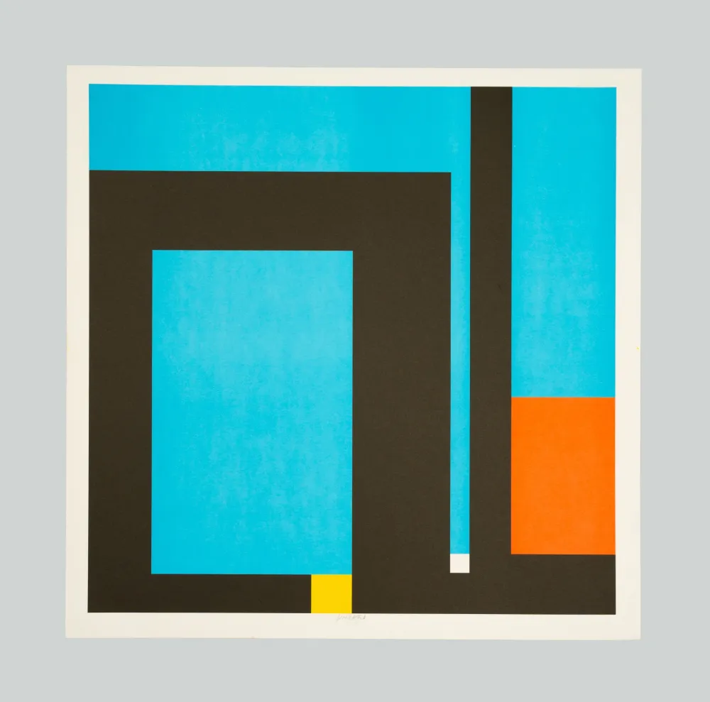 石版画 Munari - Positivo negativo