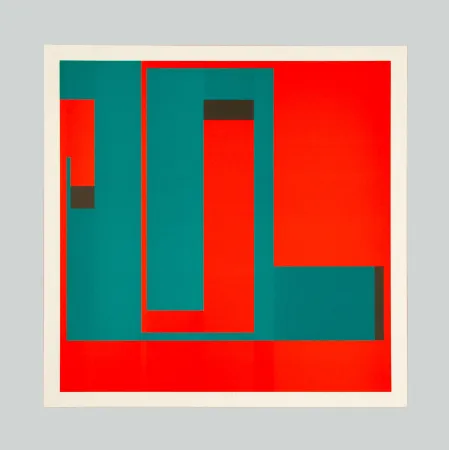 石版画 Munari - Positivo negativo