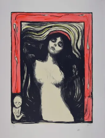 石版画 Munch - La Madone / Madonna - 1895